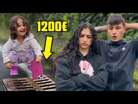 NOSTRA FIGLIA HA LANCIATO IL TELEFONO NEL TOMBINO! Scherzo alla mamma