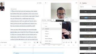 How to add captions to a short form video with Descript Underlord (beginner tutorial)