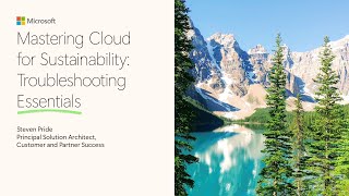 Troubleshooting essentials for Microsoft Cloud for Sustainability - Te