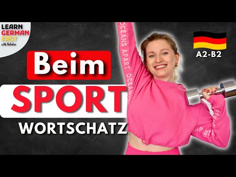 In the FITNESS STUDIO 🤸🏻‍♀️⛹️‍♀️🏋️ VOCABULARY 📚🇩🇪 II Learn German Fast