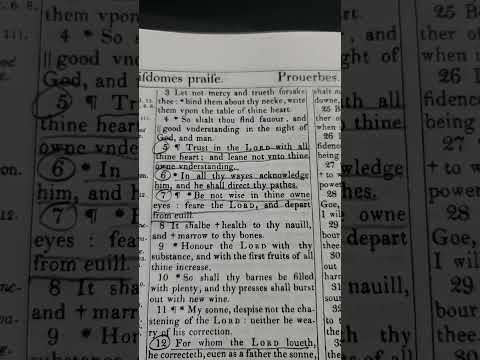 Proverbs 3 & 7  Be not wise in thine own eyes fear the Lord.