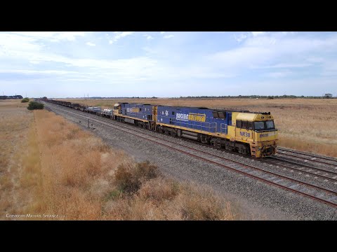2NY3 Pacific National Diverted  Steel Train In Victoria (24/1/2023) - PoathTV Australian Railways