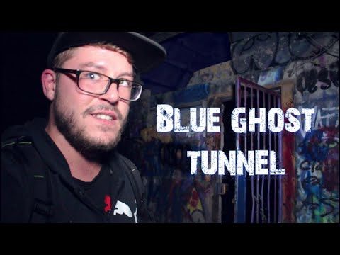 Haunted Blue Ghost Tunnel | We found Satan Worshipers doing a ritual (Scary!) Lights out Challenge