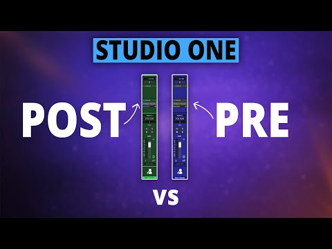 Should you use POST or PRE fader in Studio One?