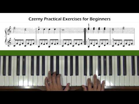 Czerny Practical Exercises for Beginners Op. 599, No. 14 Piano Tutorial