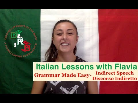🇮🇹 Italian Lessons with Flavia - Italian Grammar Made Easy - Indirect Speech 🇮🇹