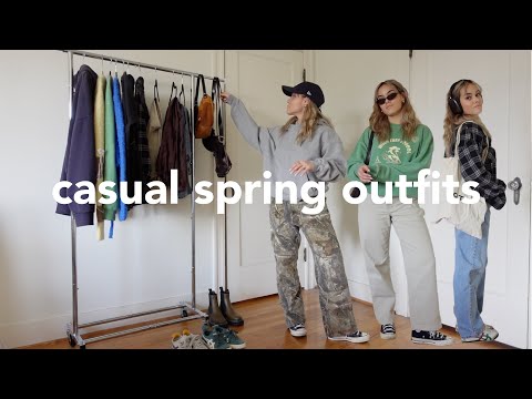 casual transitional spring outfits | spring look book 2023