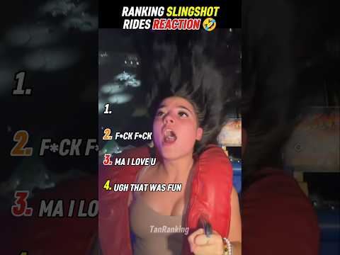 Ranking Slingshot ride reactions #slingshotchallenge #slingshot #rangking #viralshorts
