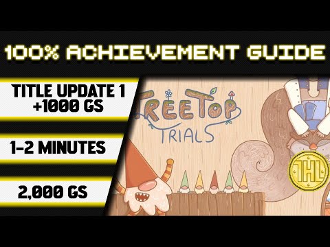 Treetop Trials Title Update 1 100% Achievement Walkthrough * 1000GS in 1-2 Minutes *