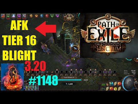 [Path of Exile 3.20] AFK Tier 16 Blighted Maps in Sanctum League Zombie Build Guide - 1148