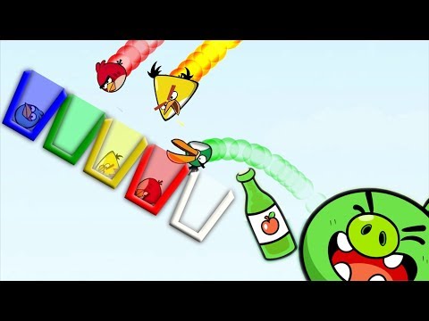Angry Birds Drink Water 2 - SKILL GAME ALL BIRDS WANT TO DRINK COLOR WATER!
