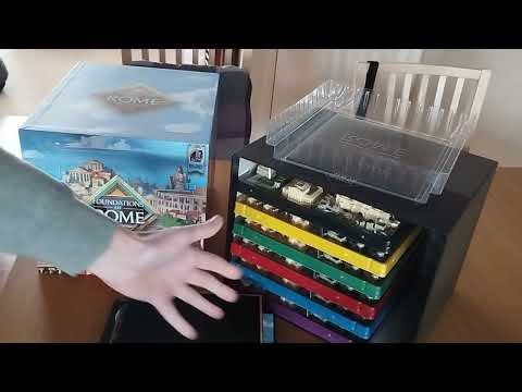 Foundations of Rome emperor edition Arcane Wonders boardgame unboxing teaser trailer preview #ks