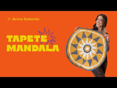 Tapete De Crochê PASSO A PASSO | Tapete Mandala | Anne Galante
