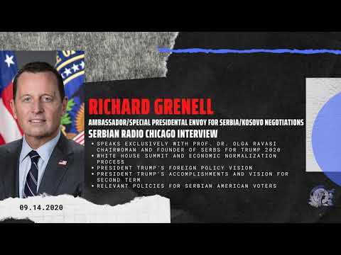 EXCLUSIVE! NEW! SERBIAN RADIO CHICAGO - RICHARD GRENELL 09.14.2020 (Serbian CC/PREVOD)