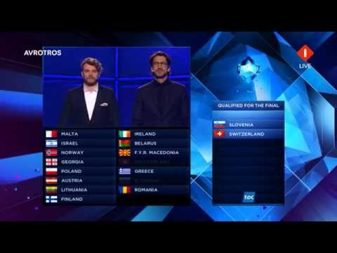 Results Second Semi-Final Eurovision Song Contest 2014