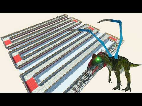 ESCAPE FROM 💀🦖 Alien CRYOLOPHOSAURUS 🔥😱 - Survived Mode - Animal Revolt Battle Simulator