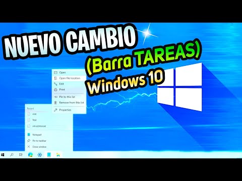 REVELAN⚡ CAMBIO en MENU de BARRAS Windows 10 (21H2)/ Mejora en BARRA de TAREAS!