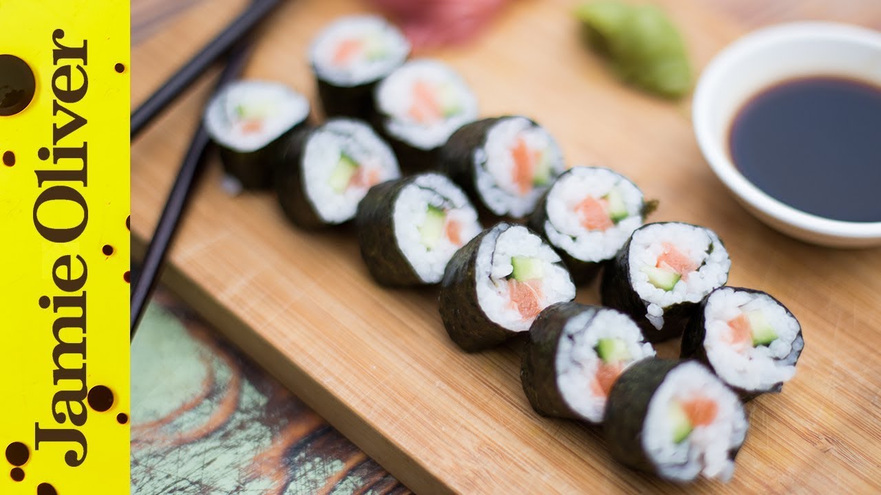 Simple salmon sushi: The Food Busker