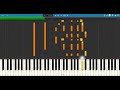 Worst Pies in London - Sweeney Todd, The Demon Barber of Fleet Street [Synthesia Piano Tutorial]
