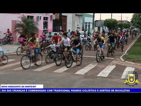 Parte 02: Dia das crianças em Novo Horizonte é comemorado com passeio ciclístico e sorteio