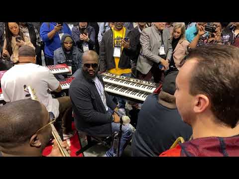 Doobie Powell jamin out with Frank McComb at Nord NAMM 2020 Part #3