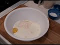 White & Brown Irish Soda Bread Recipe : Mixing Flour & Wet Ingredients for Irish Soda Bread