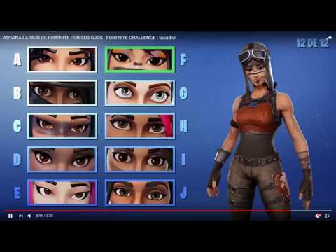 *ADIVINA LA SKIN POR SUS OJOS CHALLENGE* Fortnite Battle Royale