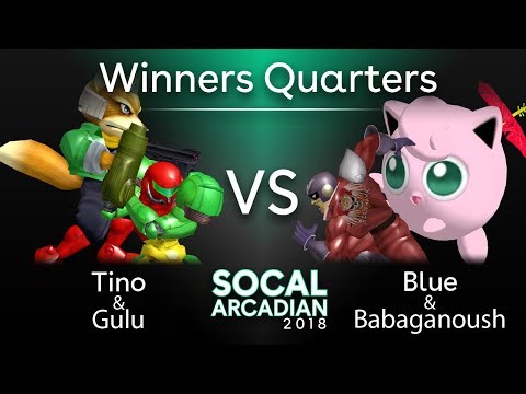 SoCal Arcadian 2018 - Tino / Gulu (Green) VS Blue / Babaganoush (Red) - SSBM Winners Quarters