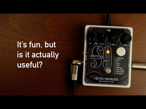 Electro-Harmonix String9 String Ensemble 2022 - Present - White / Brown Graphic image 6