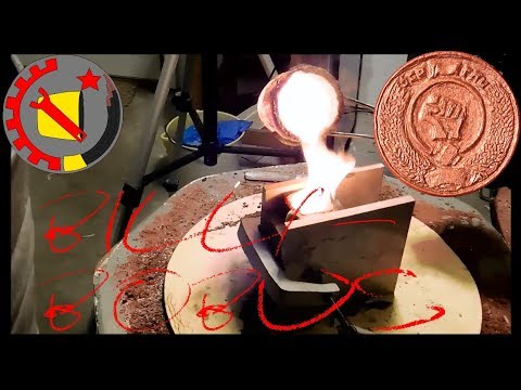 Sand Casting 2 Custom Copper Coins