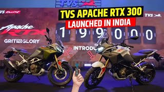 Finally: TVS Apache RTX 300 Launched 🎉 Details Review, Price, Features......