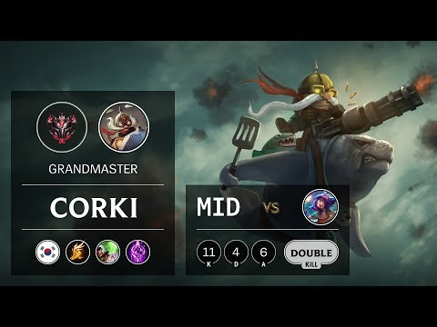 Corki Mid vs Neeko - KR Grandmaster Patch 9.11