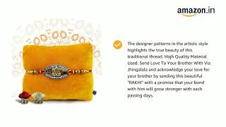 Raksha Bandhan Gifts Pack for Brother Rakhi  Printed Coffee Mug Greeting Card, Roli Chawal
