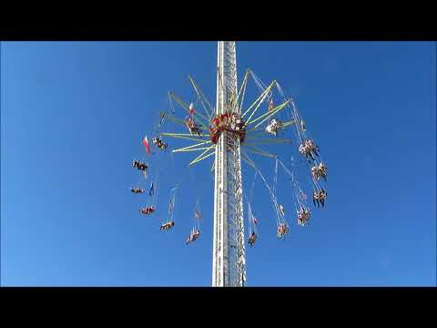 The Flyer - Das Kettenkarussel in 80 Meter Höhe auf dem Cannstatter Volksfest 2018