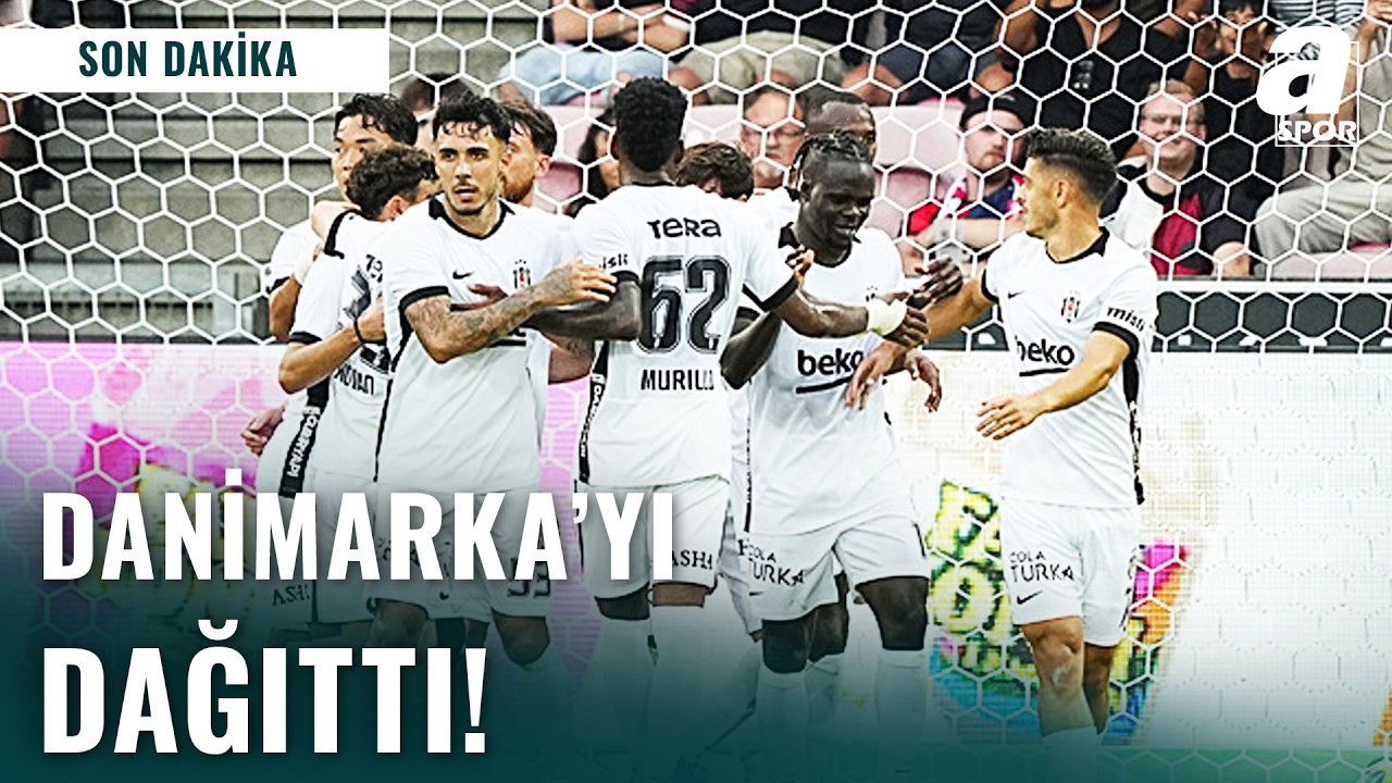 Beşiktaş, Avrupa Ligi'nde Midtjylland'ı 2-0 Yenerek Turu Garantiledi