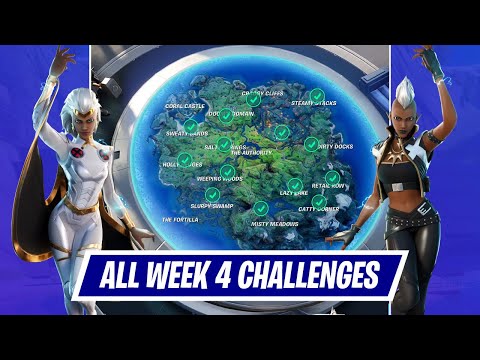 All Week 4 Challenges Guide in Fortnite - How to complete Season 4 Week 4 Challenges
