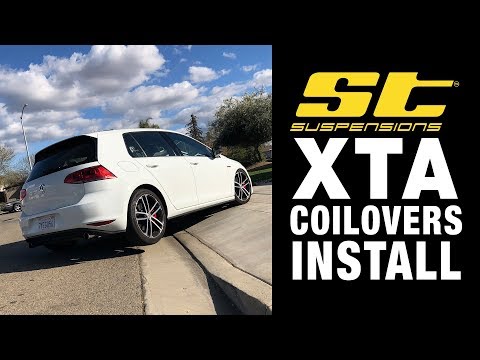 Installing ST XTA Coilovers and Rear Sway Bar in my Buddy's Mk7 GTI