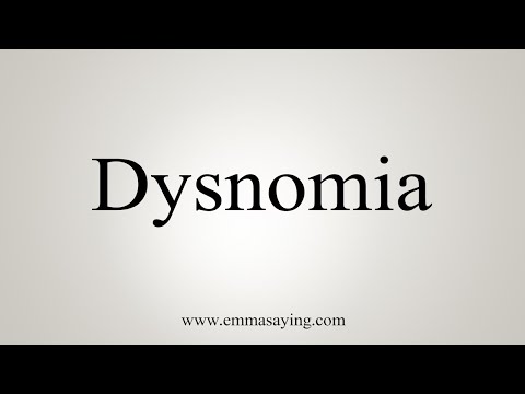 How To Say Dysnomia