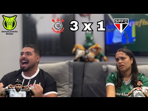 REACT REAÇÕES CORINTHIANS x SAO PAULO | Casal Rivalidade