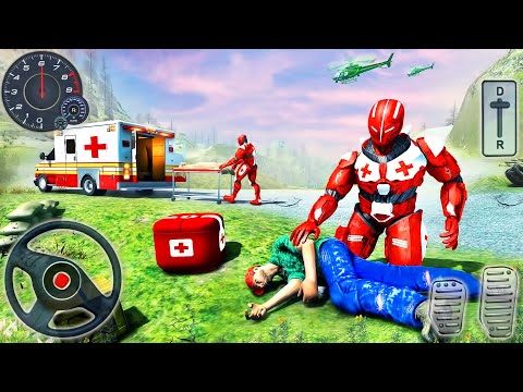 Ambulance Robot Transformation Simulator 2020 - US Army Hero Doctor Rescue - Android GamePlay