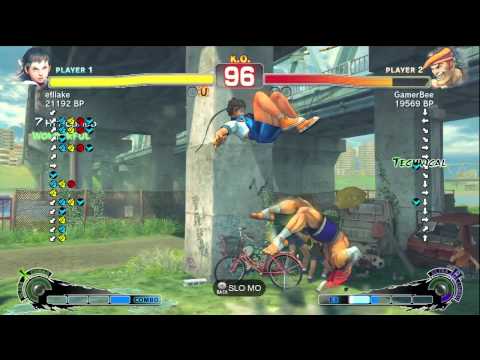 Uryo [Sakura] vs GamerBee [Adon] SSF4 Japanese Online Ranked Matches 1 of 2 - TRUE-HD