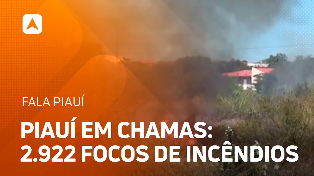 Piauí em chamas: estado já teve 2.922 registros de focos de incêndios neste mês de Setembro