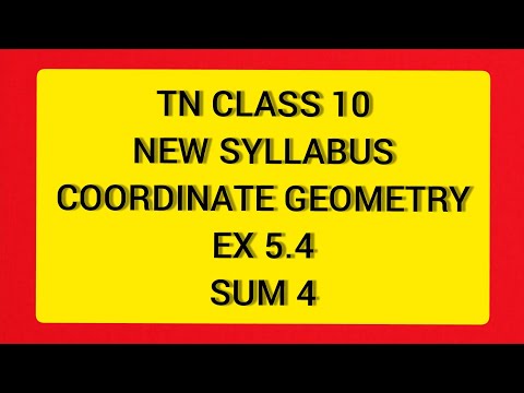 TN Samacheer 10 Maths New Syllabus Coordinate Geometry Ex 5.4 Sum 4