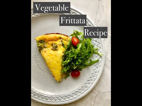 Vegetable Frittata in a Cast Iron Skillet Recipe (gluten-free)
