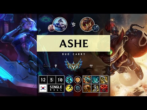 Ashe ADC vs Ziggs - KR Challenger Patch 14.12