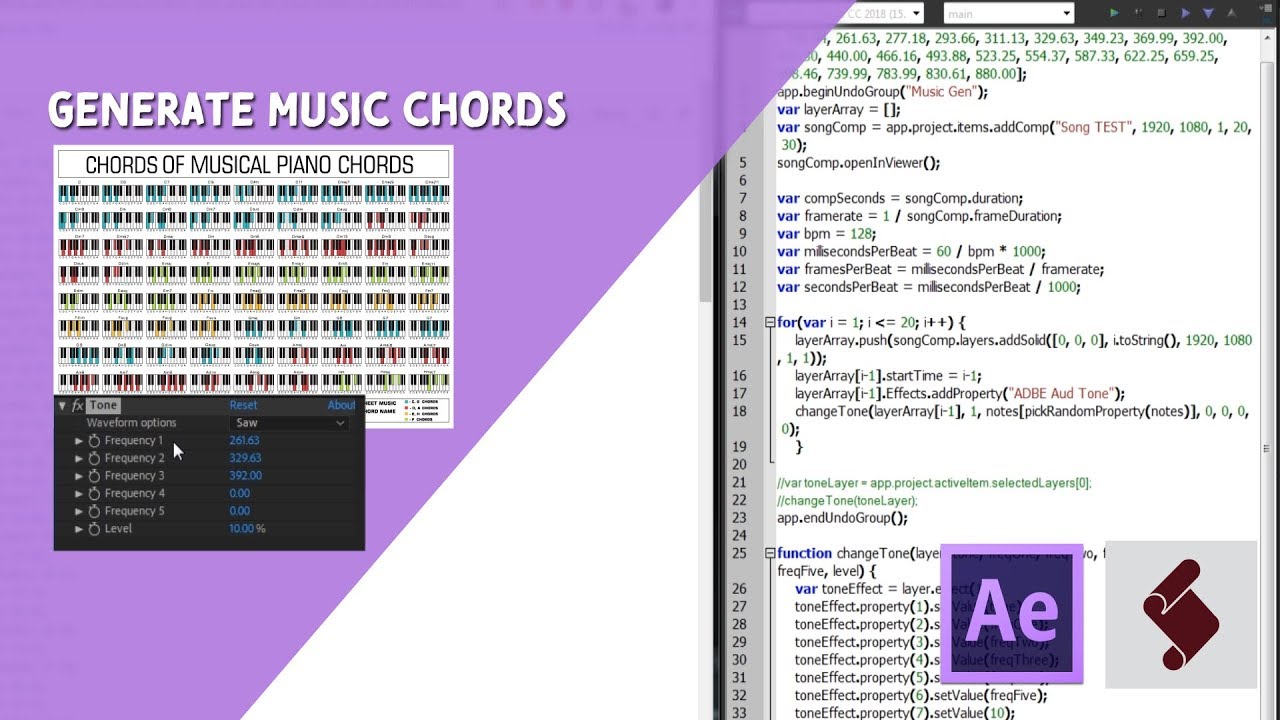 ExtendScript Tutorial: Generating Music Chords