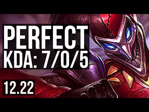 SHACO vs QIYANA (JNG) | 7/0/5, 700+ games, Godlike | KR Master | 12.22