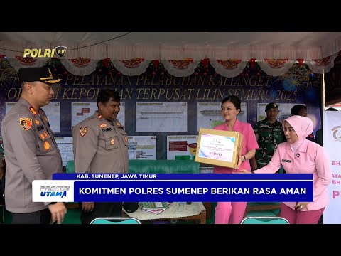 POLRES SUMENEP TINJAU POS PELAYANAN AKHIR TAHUN