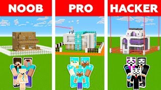 Download lagu Minecraft NOOB vs PRO vs HACKER : WORLD'S SAFEST FAMILY HOUSE CHALLENGE in minecraft / Animation mp3