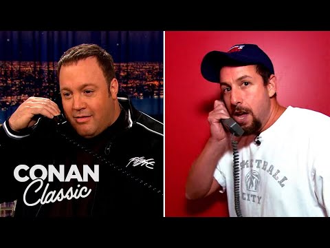 アダム・サンドラーがケビン・ジェームズに電話をかけた。 (Adam Sandler Prank Calls Kevin James - "Late Night With Conan O'Brien")